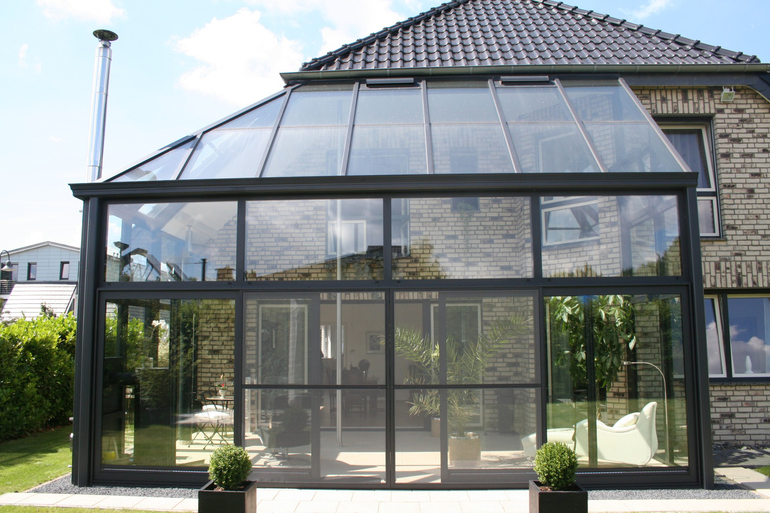 Auswahl eines Standorts für einen Wintergarten