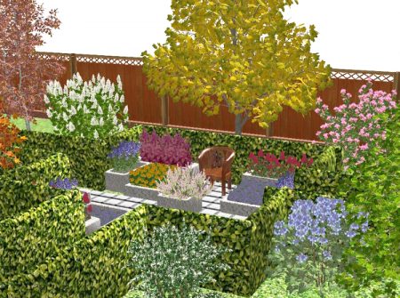 parterre d'herbes aromatiques