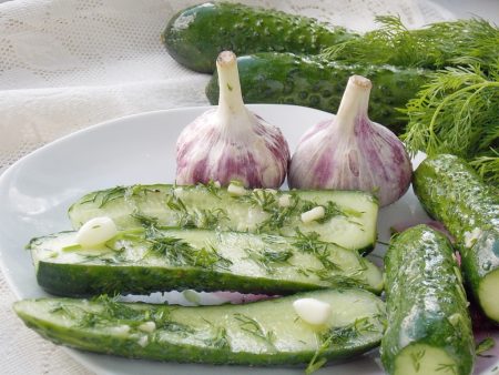 Pepinos ligeramente salados en bolsa: una receta rápida en 5 minutos