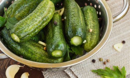 Pepinos ligeramente salados en bolsa: una receta rápida