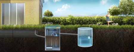 fosse septique pour la maison et le jardin