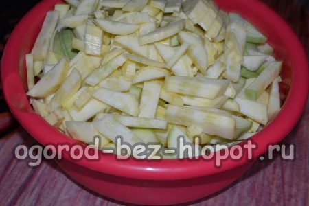 Geschnittene Zucchini