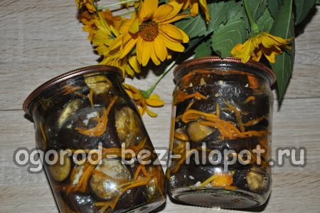 aubergines en conserve