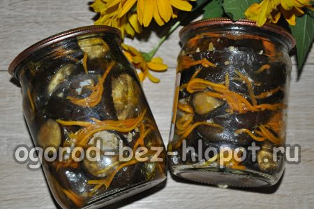 aubergines marinées