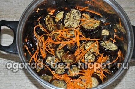 verser la marinade sur les légumes