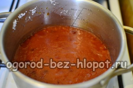 frullare la frutta bollita
