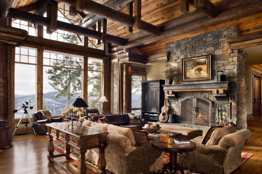 Intérieur d'une maison de campagne