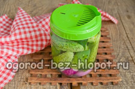 Gieße kochendes Wasser hinein