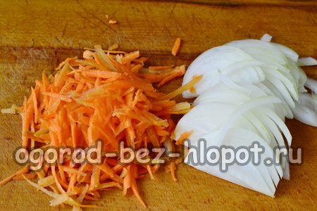 Geraspeltes Gemüse