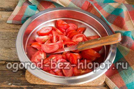 تقطيع الطماطم