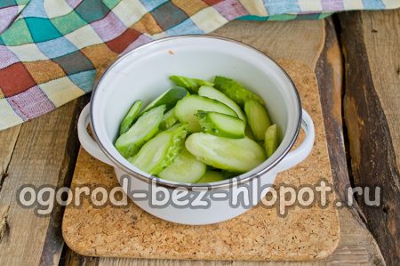 geschnittene Gurken