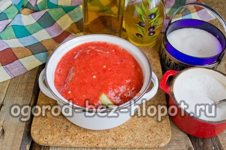 Gurken in Tomatensoße
