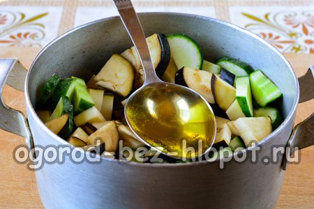 Добавете олио