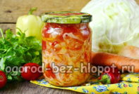 Dressing für Borschtsch mit Kohl