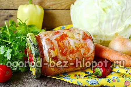 σάλτσα λαχανικών σε βάζο