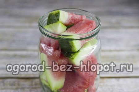 Wassermelonen im Glas