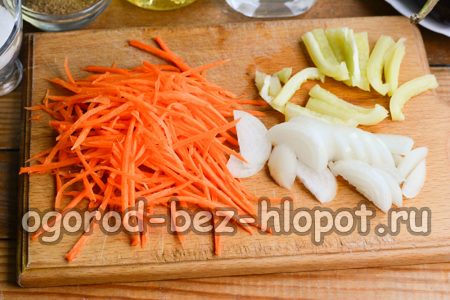 légumes hachés
