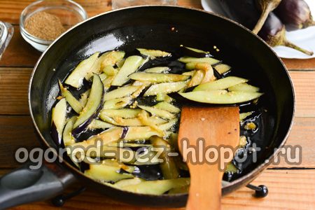 aubergines frites