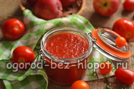 Tomaten- und Apfelketchup