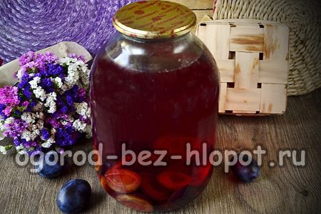 composta di prugne per l'inverno