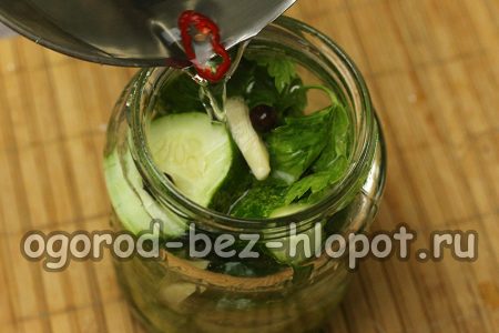 verser la marinade