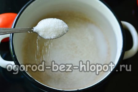 προσθέστε ζάχαρη