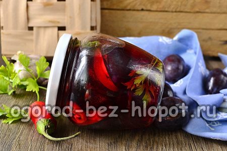 τουρσί δαμάσκηνα με σκόρδο