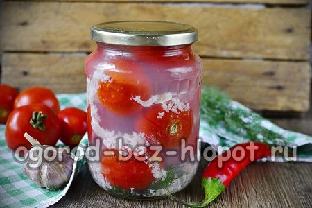 tomates à l'ail