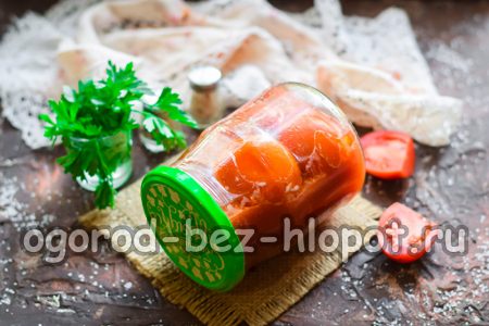 ντομάτες σε χυμό ντομάτας