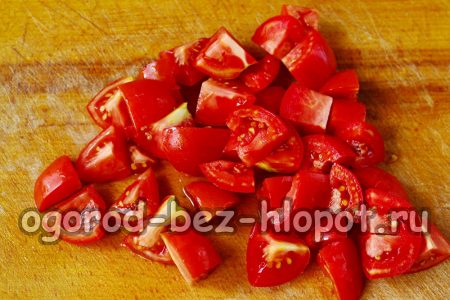 Tomaten schneiden