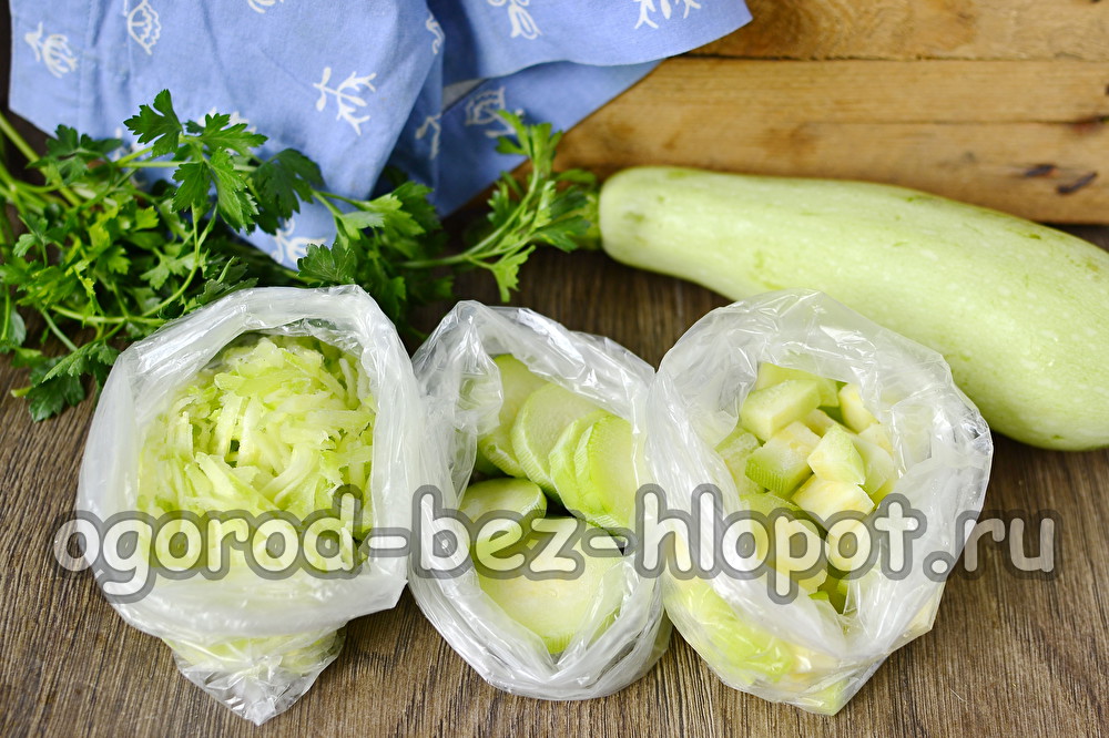 gefrorene Zucchini