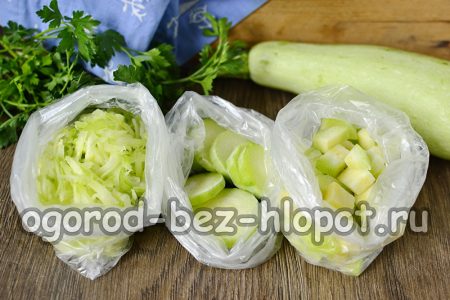Zucchini für den Winter