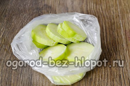 Zucchini im Beutel