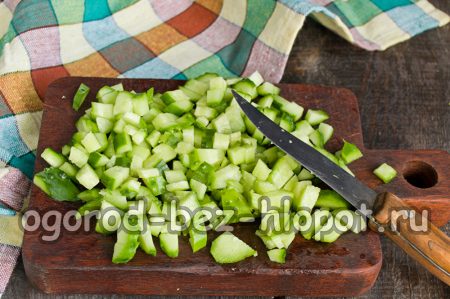 geschnittene Gurken