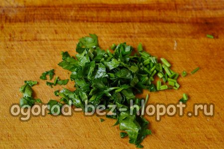 tritare le verdure con un coltello