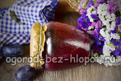 Gelatina di prugne denocciolate