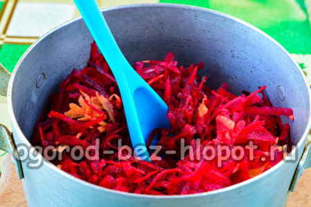 Faites frire des carottes et des betteraves