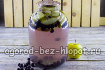 compote de pommes et d'aronia