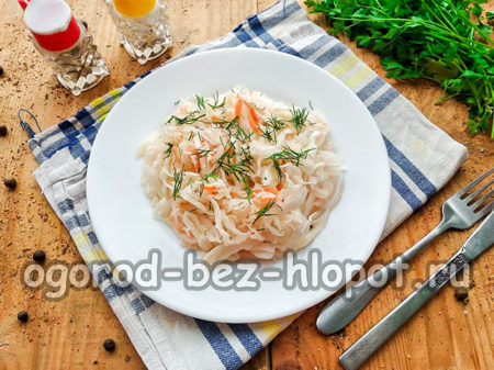 schnellkochendes Sauerkraut