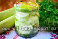 eingelegte Zucchini für den Winter