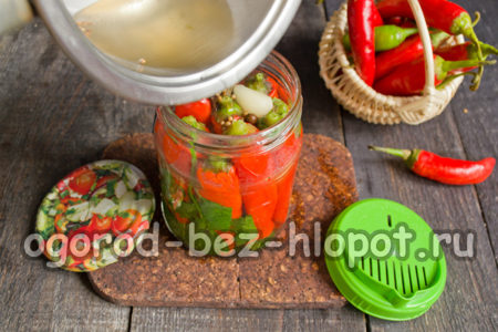 verser la marinade