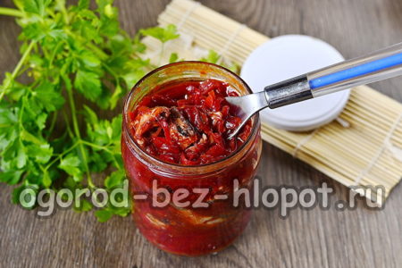 Lodde mit Gemüse ist fertig