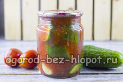 Gurken in Tomatensoße