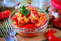 Koreanische Tomaten im Glas