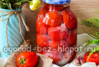 pomodori sotto la neve con aglio