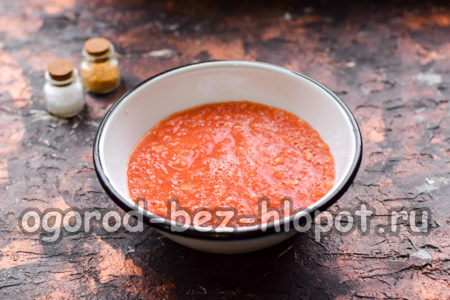 Die Tomate kochen