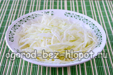 Den Kohl zerkleinern