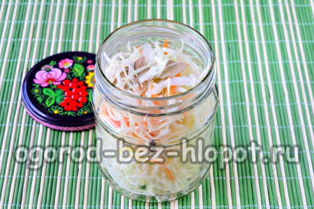 Füll das Glas mit Gemüse
