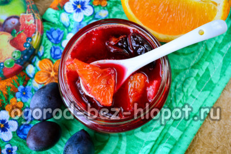 marmellata di prugne all'arancia