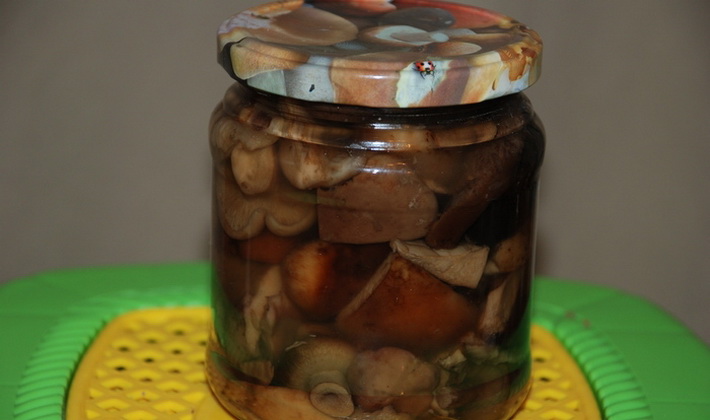 Ferkel, in Gläsern mariniert und für den Winter haltbar gemacht